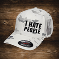 I Hate People - Arctic Camo (FlexFit)
