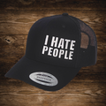 I Hate People - Black/Black (Snapback)