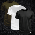 Black, White, OD Green